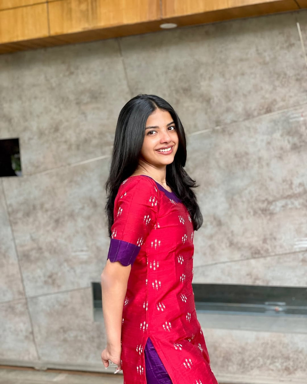 Berry Plum Kurti