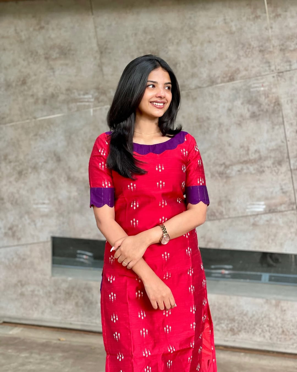 Berry Plum Kurti