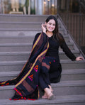 Noir Weave Kurta with dupatta